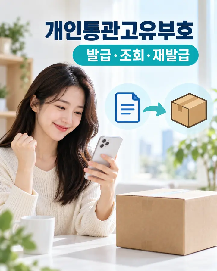 개인통관고유부호 발급방법｜조회·재발급·도용신고·인증번호까지